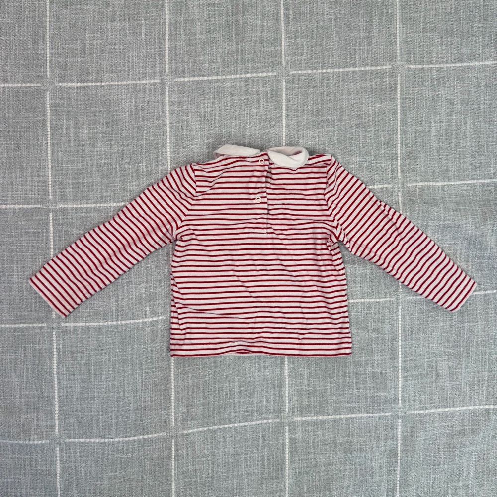Baby Boden Christmas Tree Pinnie 12-18 Months Pom Poms - Picture 5 of 10